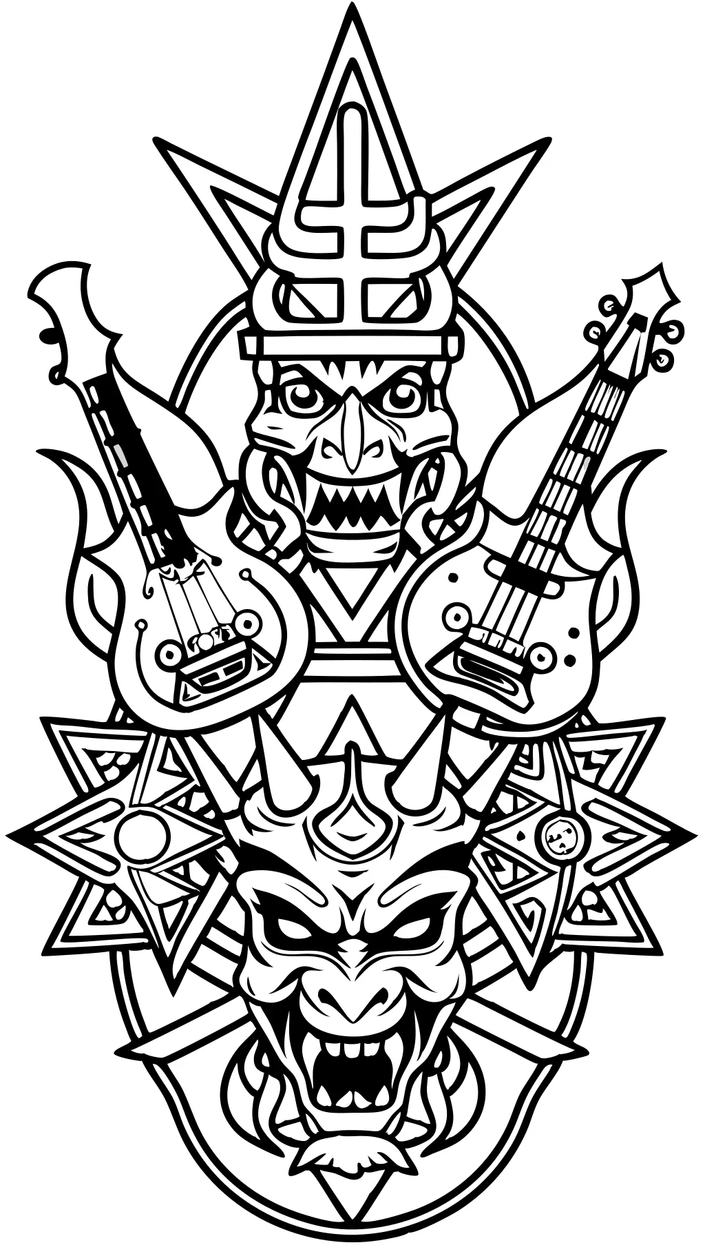 slipknot coloring pages